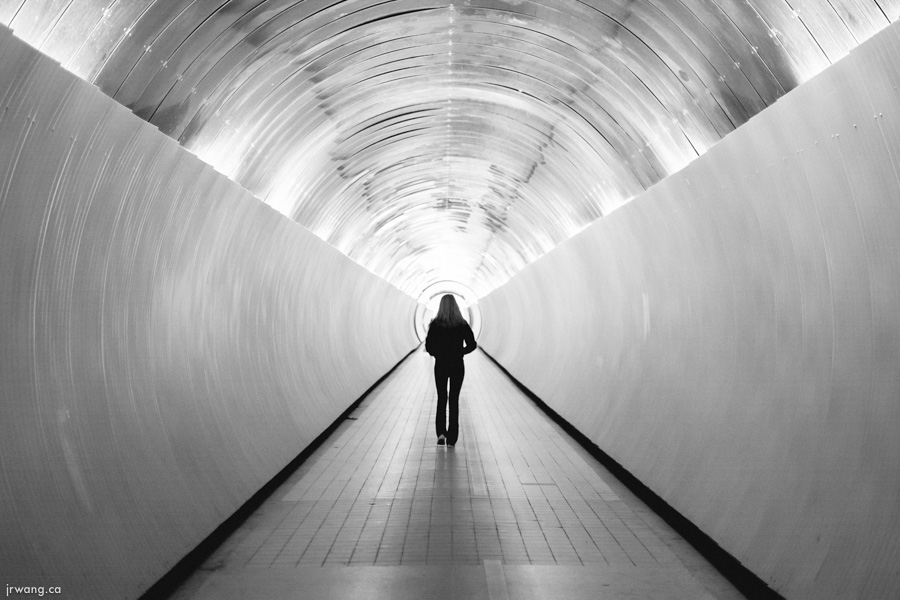 Photoshoot inside the tunnel