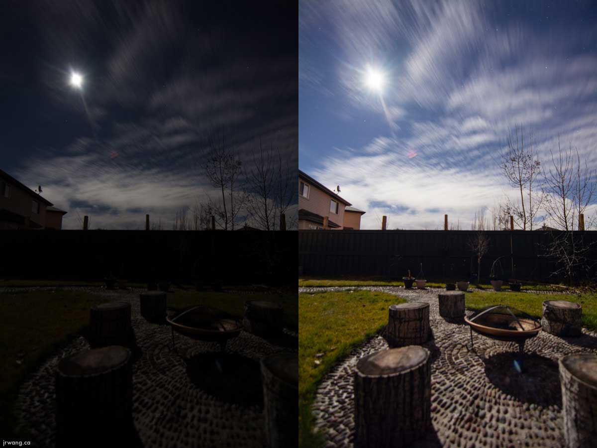 Naked Eye vs Edited